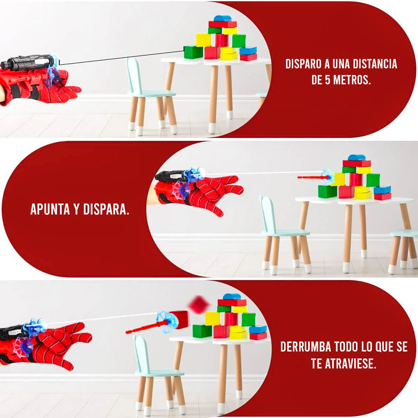 GUANTE de SPIDERMAN con telaraña